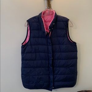 Puffer vest-reversible